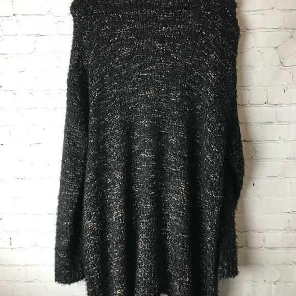 Max Studio Long cardigan in a fluffy knit with side pockets and roll-edge cuffs - Picture 6 of 8